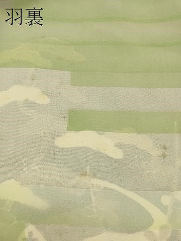 平和屋着物＃羽織　風景文　黒地　正絹　逸品　CABJ5333in