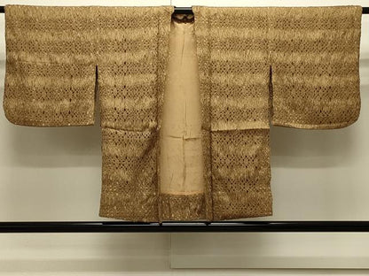 平和屋着物＃羽織　リボン織　横段吉祥文　正絹　逸品　CABJ5339in
