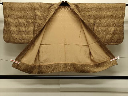 平和屋着物＃羽織　リボン織　横段吉祥文　正絹　逸品　CABJ5339in