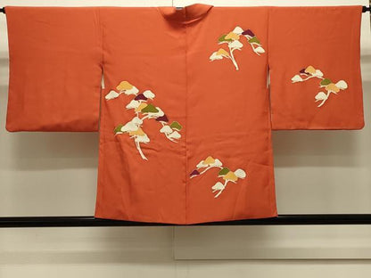 平和屋着物＃羽織　駒刺繍　枝松文　金彩　正絹　逸品　CABJ5340in