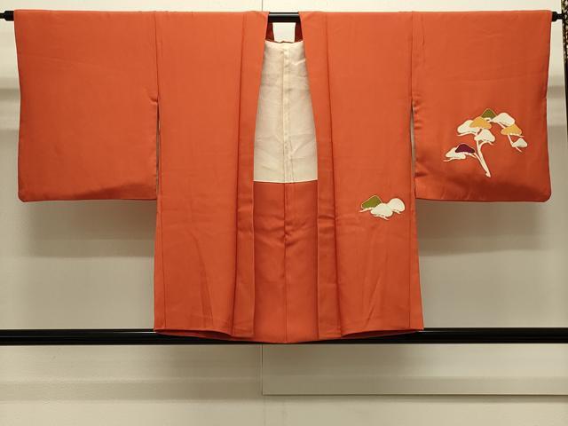 平和屋着物＃羽織　駒刺繍　枝松文　金彩　正絹　逸品　CABJ5340in