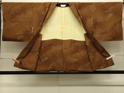 平和屋着物＃羽織　幾何学文様　正絹　逸品　CABJ5350in
