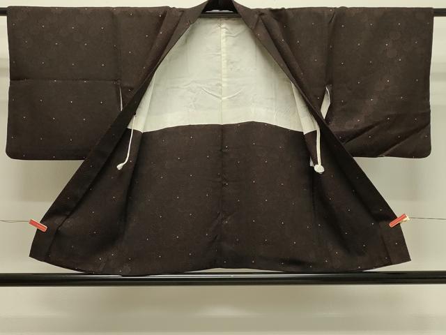 平和屋着物＃羽織　菊づくし　黒地　金糸　正絹　逸品　CABJ5355in