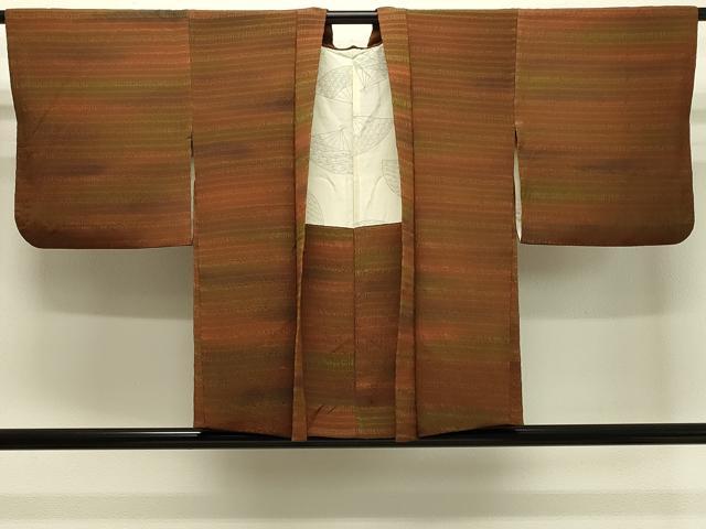 平和屋着物＃羽織　横段霞文　暈し染め　正絹　逸品　CABJ5358in