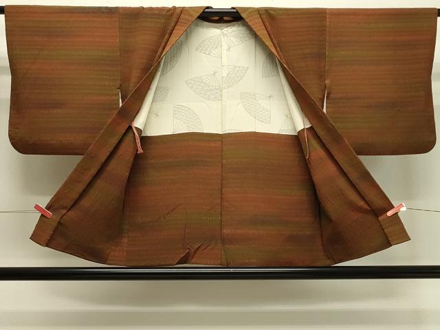 平和屋着物＃羽織　横段霞文　暈し染め　正絹　逸品　CABJ5358in