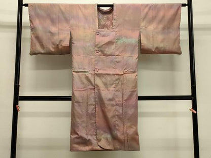 平和屋着物＃道行コート　リバーシブル　鳥獣文　ロング丈　正絹　逸品　CABJ5366in