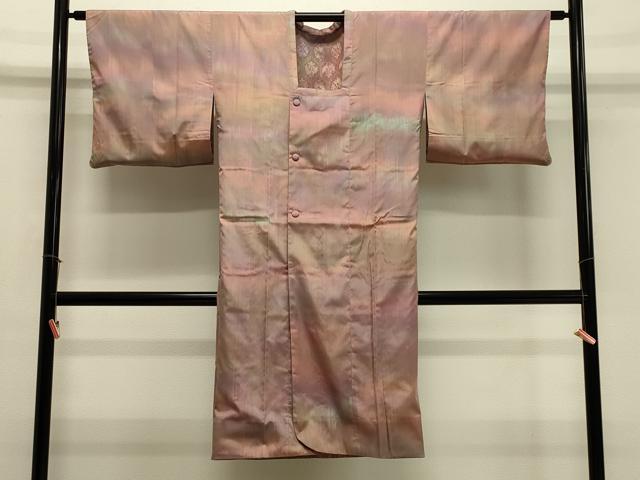 平和屋着物＃道行コート　リバーシブル　鳥獣文　ロング丈　正絹　逸品　CABJ5366in