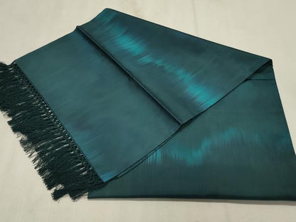 平和屋着物＃道行コート　リバーシブル　鳥獣文　ショール付き　ロング丈　正絹　逸品　CABJ5367in