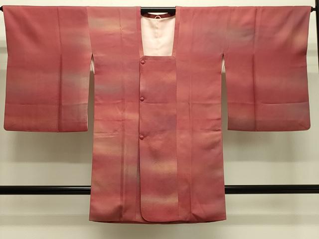 平和屋着物＃道行コート　霞文　暈し染め　正絹　逸品　CABJ5371in