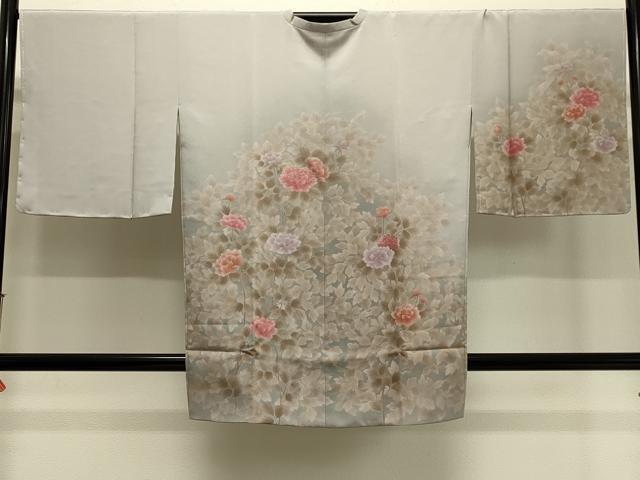 平和屋着物＃道行コート　刺繍　草花文　正絹　逸品　未使用　CABJ5375in