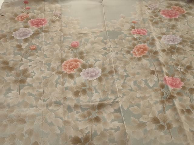平和屋着物＃道行コート　刺繍　草花文　正絹　逸品　未使用　CABJ5375in