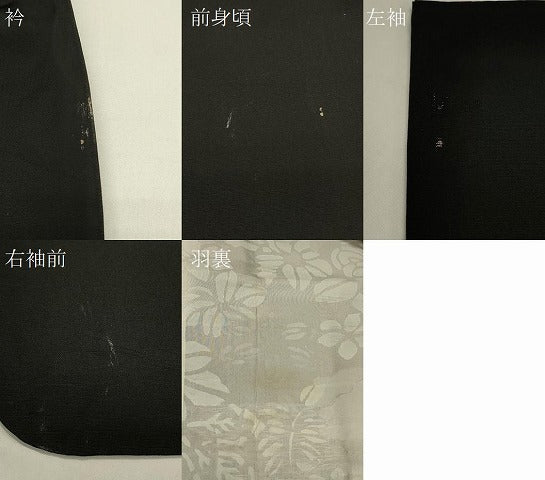 平和屋着物＃羽織　寿光織　風景文　黒地　金銀糸　正絹　逸品　CABJ5377in