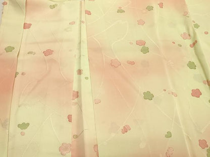 平和屋着物＃羽織　地紋起こし　枝梅文　暈し染め　正絹　逸品　未使用　CABJ5380in