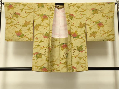 平和屋着物＃羽織　ろうけつ染め　舞蝶雪芝文　正絹　逸品　CABJ5386in