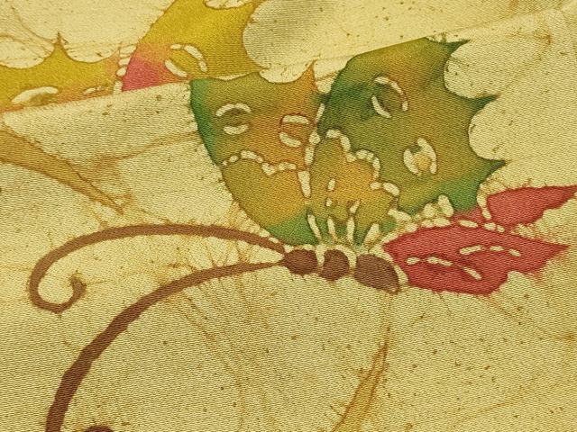 平和屋着物＃羽織　ろうけつ染め　舞蝶雪芝文　正絹　逸品　CABJ5386in