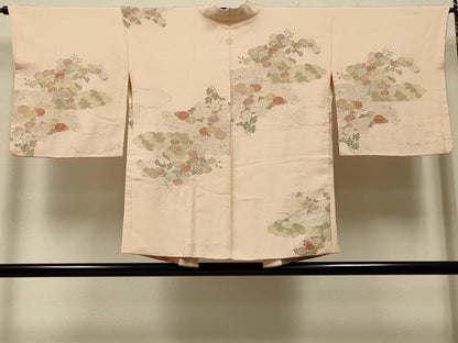 平和屋着物＃羽織　寿光織　雲重ね菊文　金糸　正絹　逸品　CABJ5392in