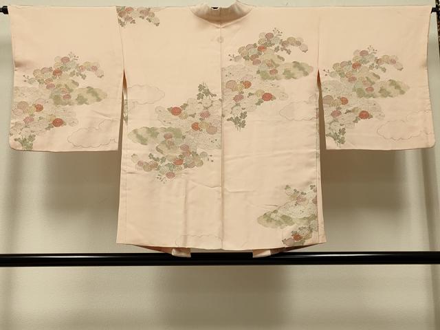 平和屋着物＃羽織　寿光織　雲重ね菊文　金糸　正絹　逸品　CABJ5392in