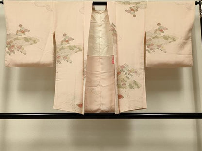 平和屋着物＃羽織　寿光織　雲重ね菊文　金糸　正絹　逸品　CABJ5392in
