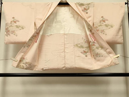 平和屋着物＃羽織　寿光織　雲重ね菊文　金糸　正絹　逸品　CABJ5392in