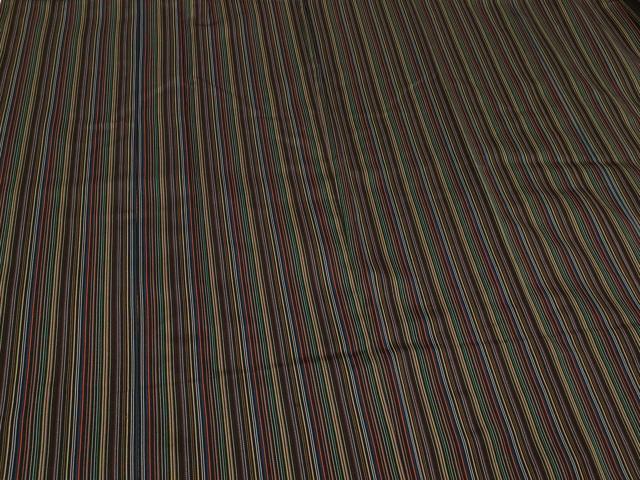 平和屋着物＃道行コート　単衣　縞　ロング丈　正絹　逸品　CABJ5406in
