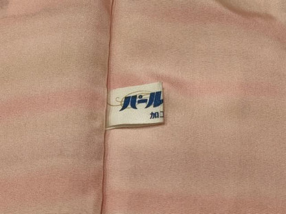 平和屋着物＃道中着　遠山風景文　金彩　ロング丈　正絹　逸品　CABJ5407in