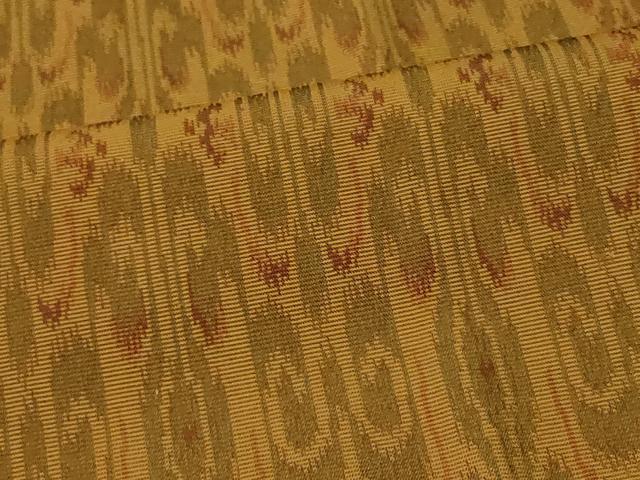 平和屋着物＃道行コート　太子間道　ロング丈　正絹　逸品　CABJ5410in