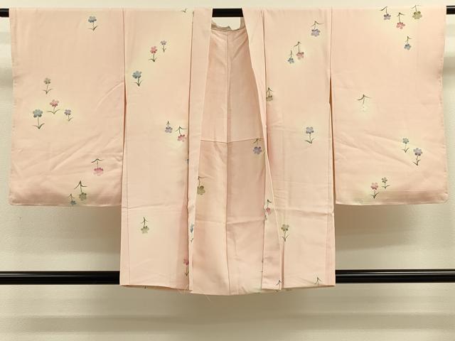 平和屋着物＃羽織　草花文　暈し染め　銀彩　正絹　逸品　CABJ5441in