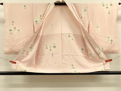 平和屋着物＃羽織　草花文　暈し染め　銀彩　正絹　逸品　CABJ5441in