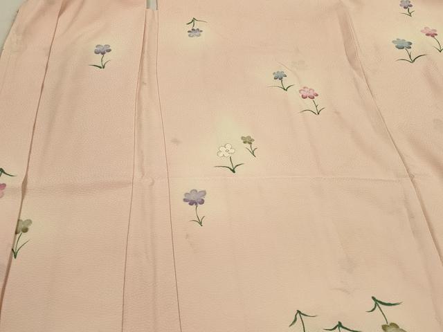 平和屋着物＃羽織　草花文　暈し染め　銀彩　正絹　逸品　CABJ5441in