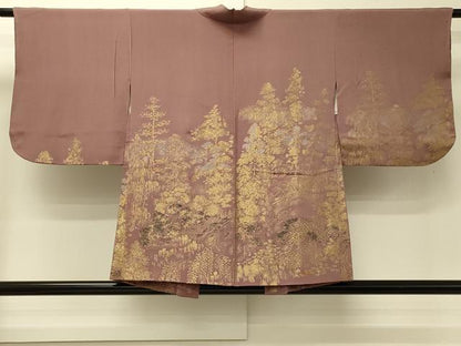 平和屋着物＃羽織　寿光織　樹林文　金銀糸　正絹　逸品　CABJ5450in