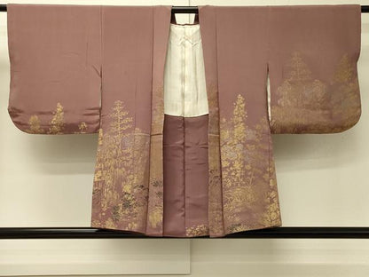 平和屋着物＃羽織　寿光織　樹林文　金銀糸　正絹　逸品　CABJ5450in