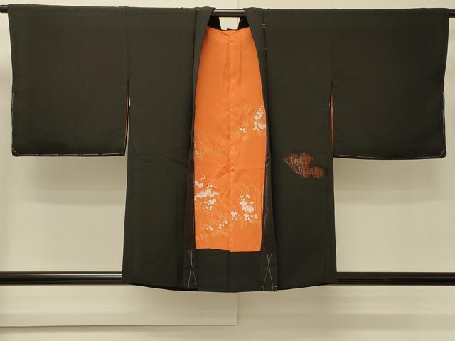 平和屋着物＃羽織　雲取り草花文　金彩　正絹　逸品　CABJ5456in