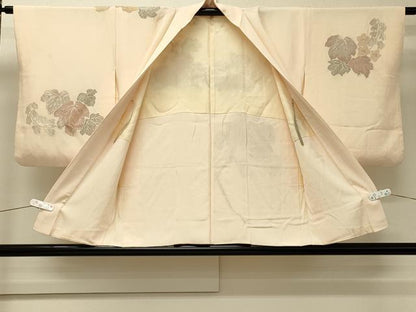 平和屋着物＃羽織　寿光織　枝葉文　金銀糸　正絹　逸品　CABJ5461in