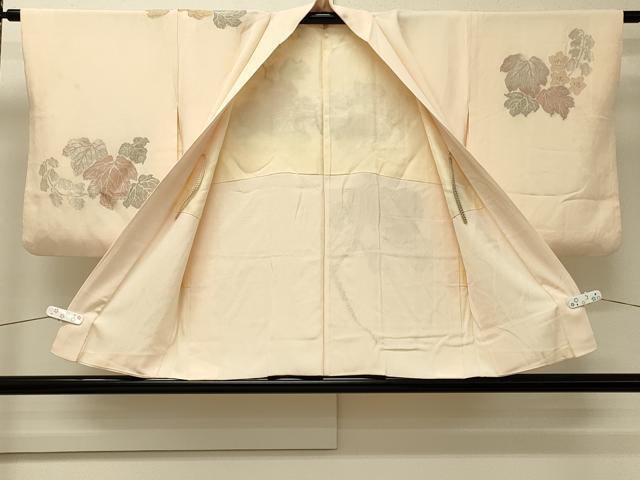 平和屋着物＃羽織　寿光織　枝葉文　金銀糸　正絹　逸品　CABJ5461in