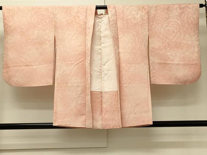 平和屋着物＃羽織　花づくし地紋　金通し地　正絹　逸品　CABJ5462in