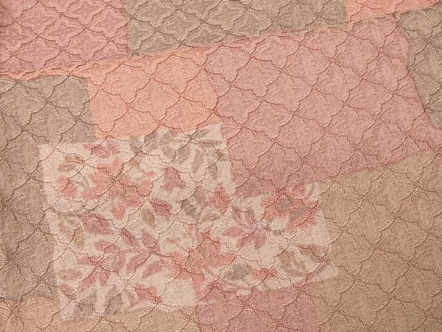 平和屋着物＃羽織　色紙重ね草花文　正絹　逸品　CABJ5464in
