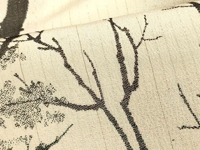 平和屋着物＃羽織　寿光織　樹林文　暈し染め　銀糸　正絹　逸品　CABJ5466in