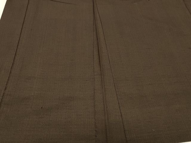 平和屋着物＃男性　長羽織　紬地　霞文　正絹　逸品　CABJ5470in