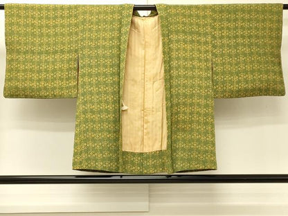 平和屋着物＃羽織　草花文　正絹　逸品　CABJ5473in