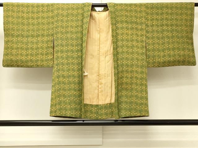 平和屋着物＃羽織　草花文　正絹　逸品　CABJ5473in