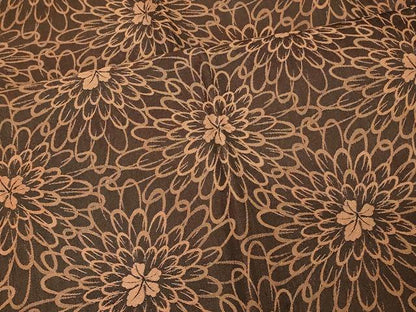 平和屋着物＃道行コート　花づくし　ロング丈　正絹　逸品　CABJ5478in