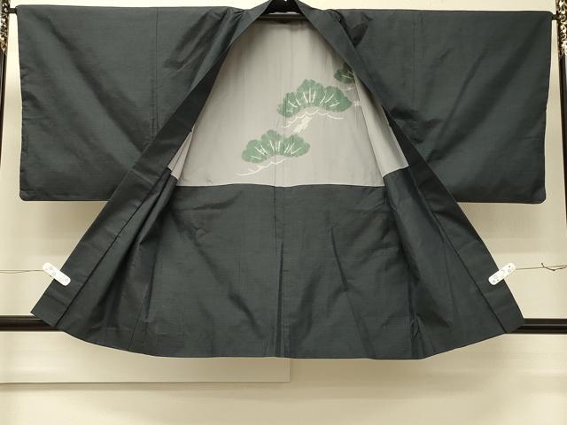 平和屋着物＃男性　本場大島紬　羽織　格子　正絹　逸品　CABJ5479in