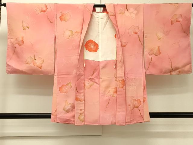 平和屋着物＃羽織　地紋起こし　雲取り枝葉文　暈し染め　正絹　逸品　未使用　CABJ5480in