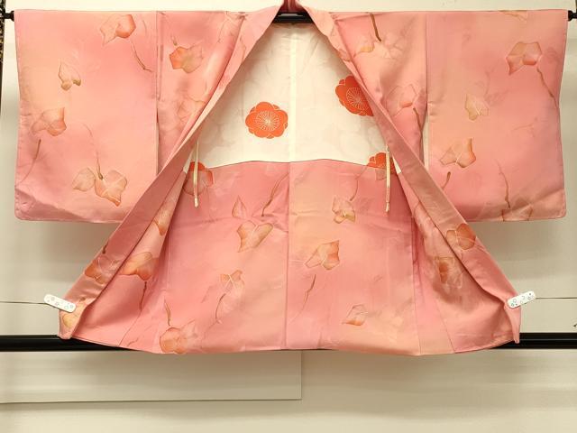 平和屋着物＃羽織　地紋起こし　雲取り枝葉文　暈し染め　正絹　逸品　未使用　CABJ5480in