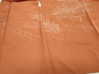 平和屋着物＃羽織　風景文　正絹　逸品　CABJ5481in