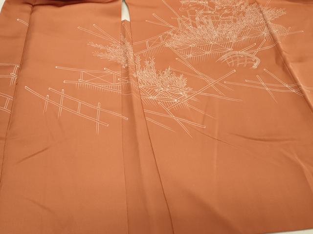 平和屋着物＃羽織　風景文　正絹　逸品　CABJ5481in