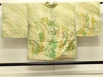 平和屋着物＃羽織　総絞り　草葉文　正絹　逸品　CABJ5486in