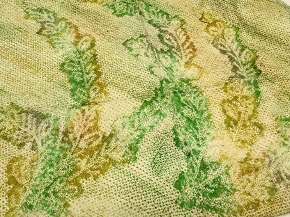 平和屋着物＃羽織　総絞り　草葉文　正絹　逸品　CABJ5486in