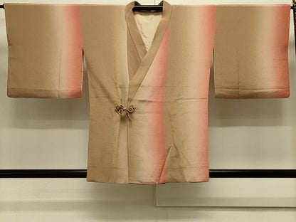 平和屋着物＃道中着　間道　暈し染め　鬼しぼ縮緬　正絹　逸品　CABJ5494in