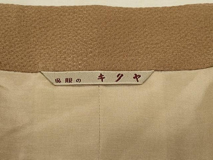 平和屋着物＃道中着　間道　暈し染め　鬼しぼ縮緬　正絹　逸品　CABJ5494in